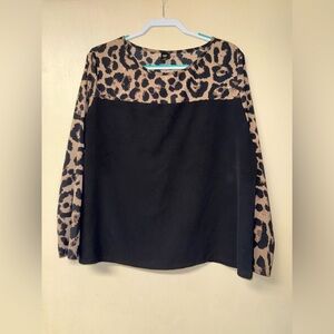 SHEIN Curve Animal Print Blouse